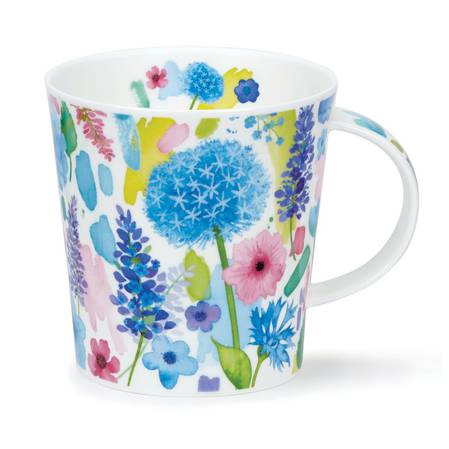 Dunoon Floral Burst Blue Mug